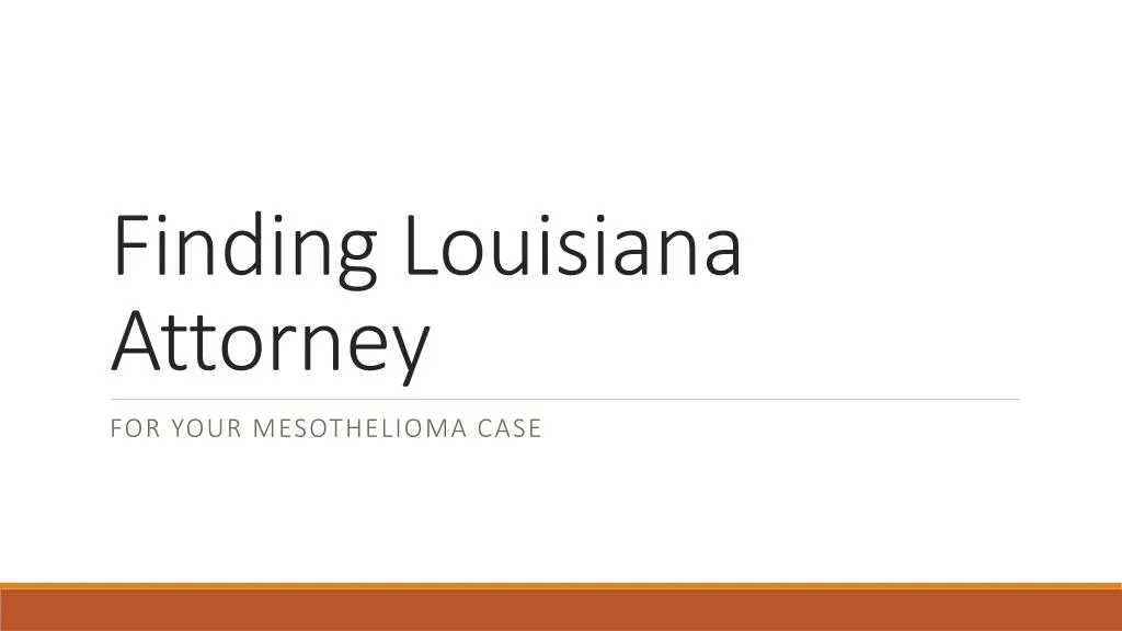 finding louisiana attorney