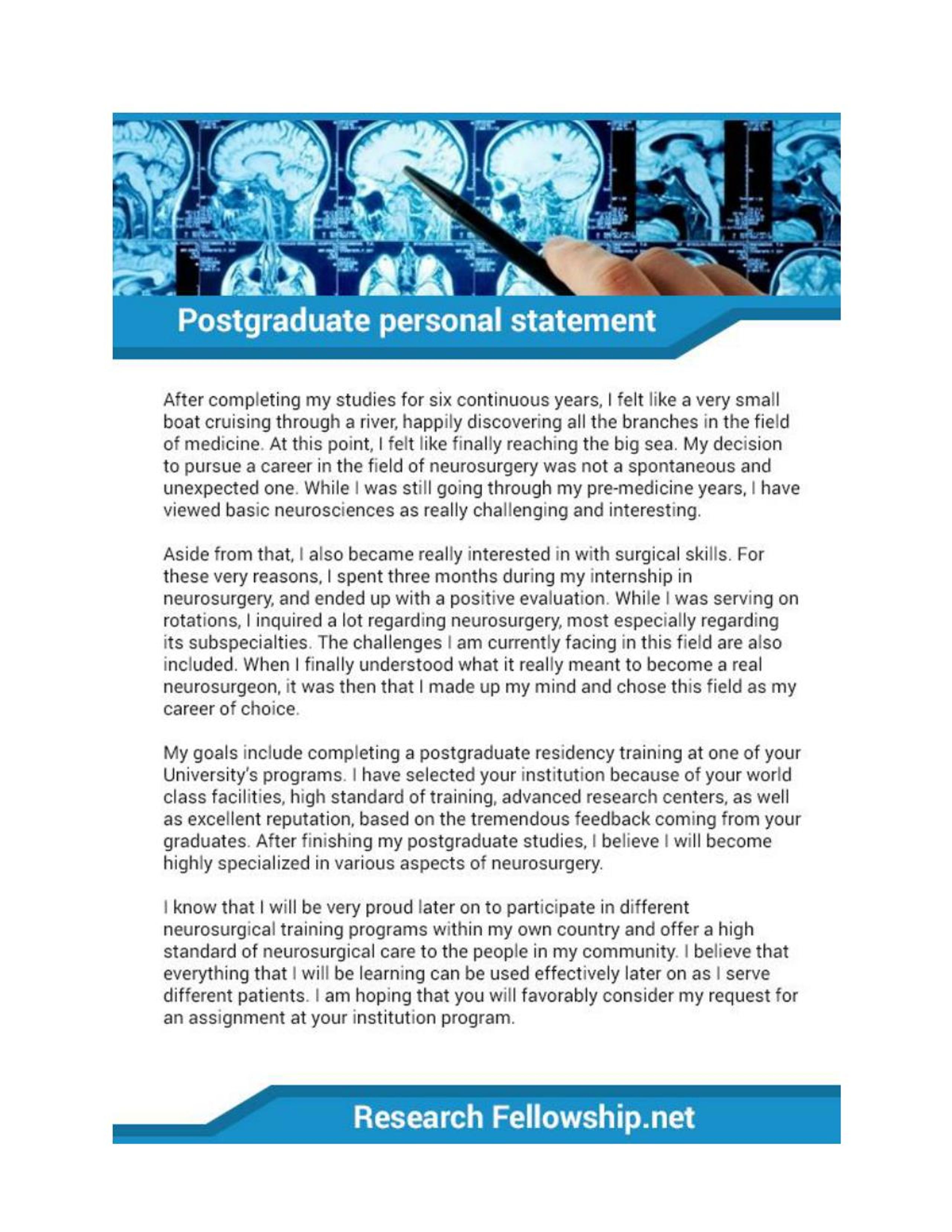 PPT - Postgraduate Personal Statement Sample PowerPoint Presentation ...