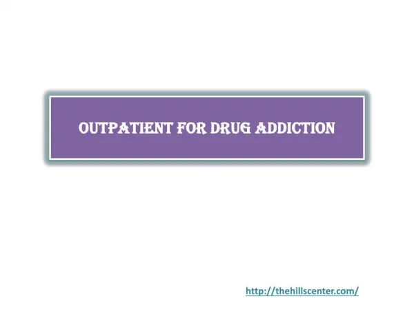 Outpatient for Drug Addiction