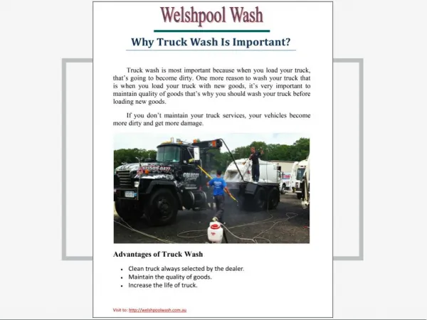 Why truck wash is important