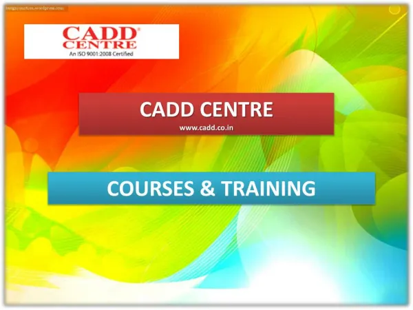 Certified CADD training centre
