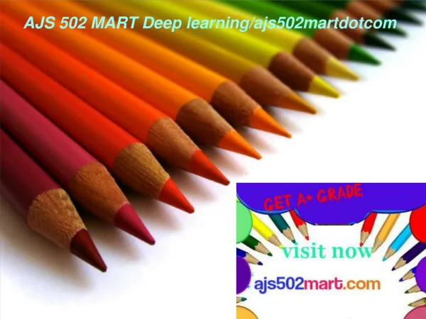 AJS 502 MART Deep learning/ajs502martdotcom