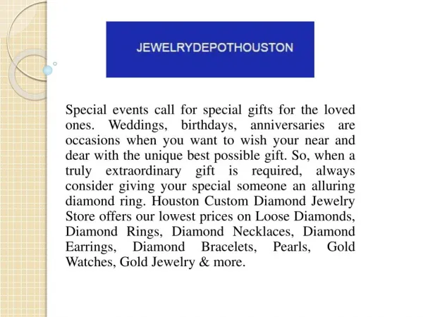 Elegant Diamond Rings Houston
