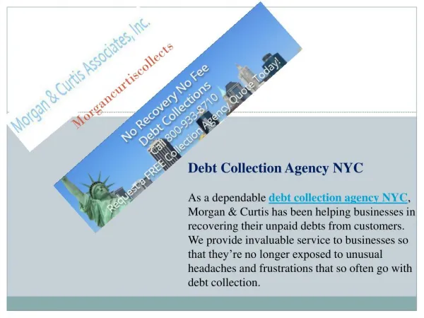 Debt Collection Agency Services New York