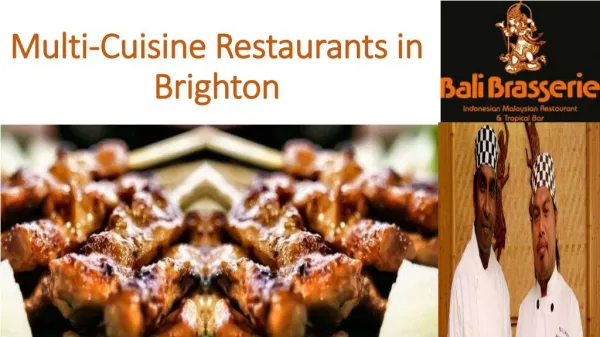 Multi Cuisine Restaurants in Brighton