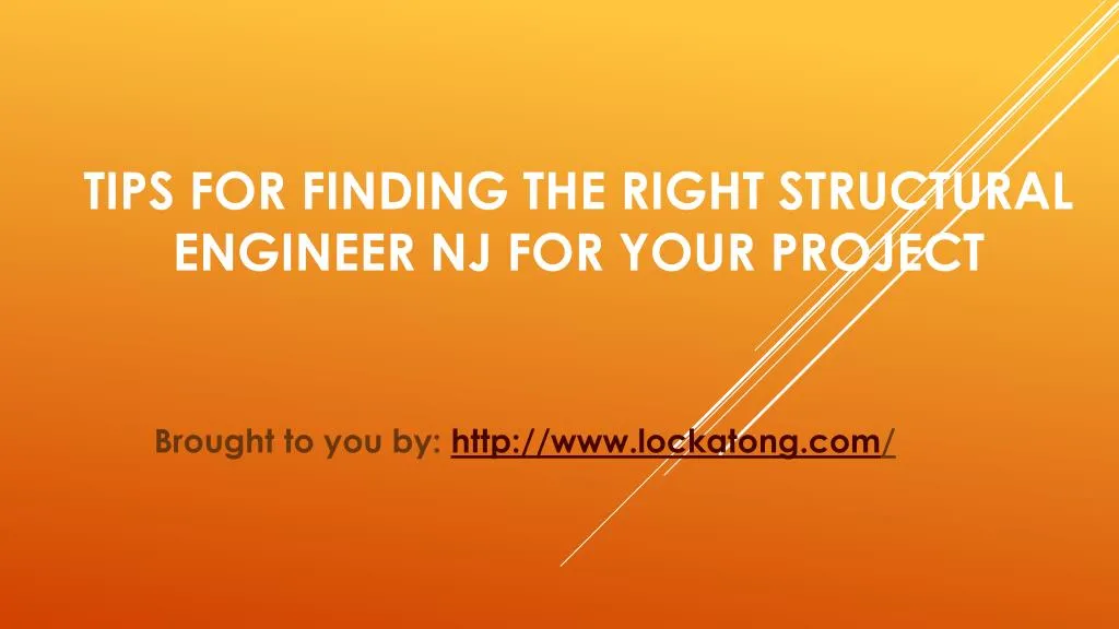 tips for finding the right structural engineer nj for your project