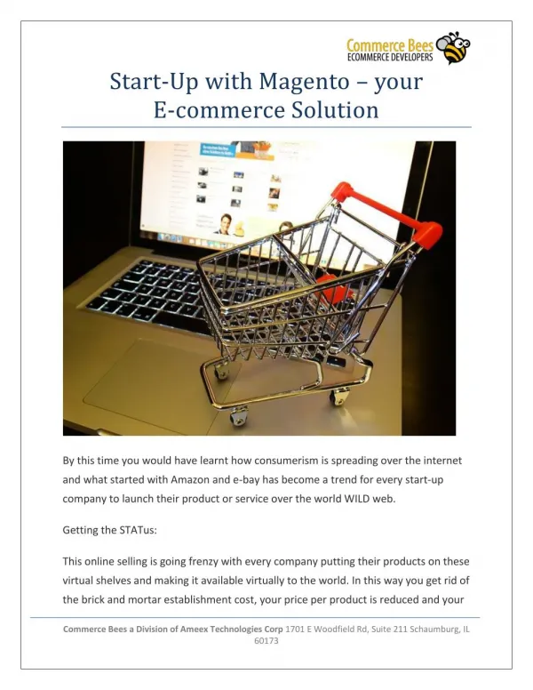 Start-Up with Magento - your E-commerce Solutio