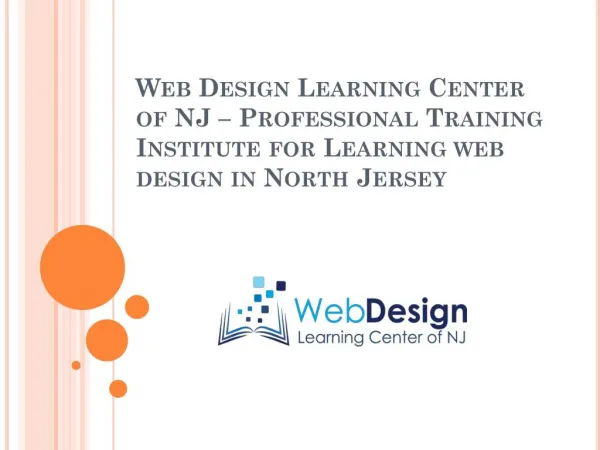 Web Design Learning Center of NJ – Professional Training Institute for Learning web design in North Jersey