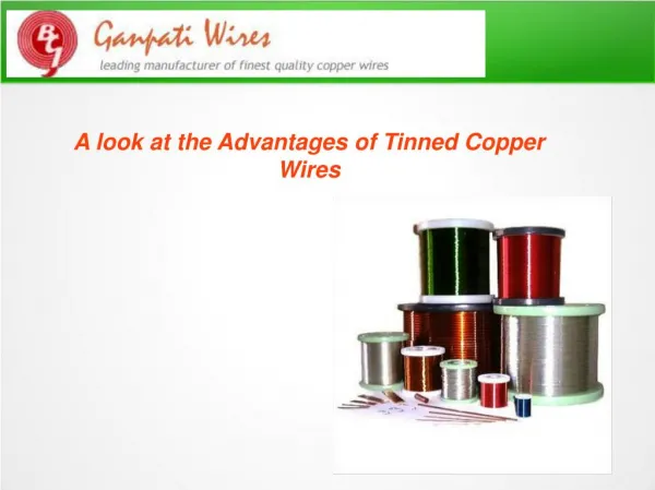 Advantages of Tinned Copper Wires