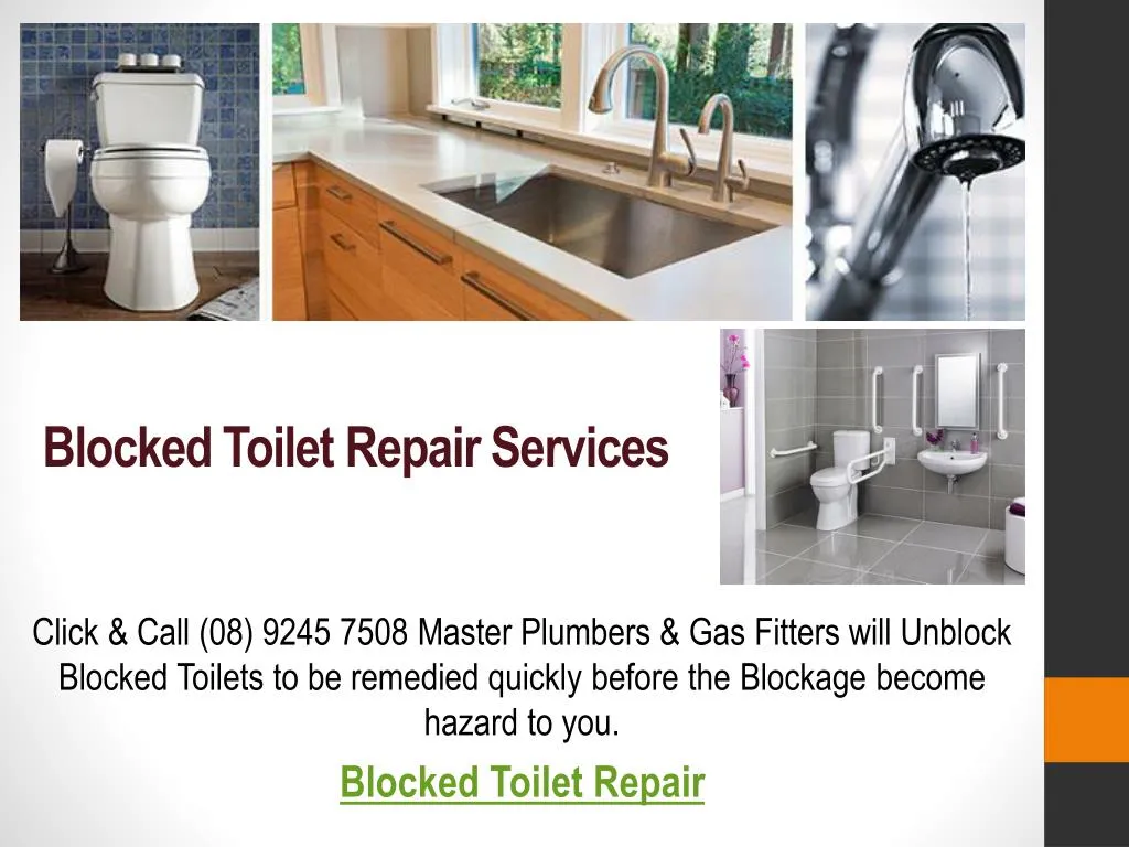 blocked toilet repair services