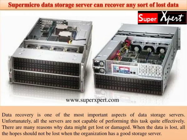 Supermicro data storage server can recover any sort of lost data