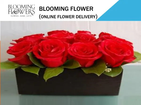 Online flowers delivery