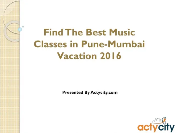 Best Music Classes in Pune