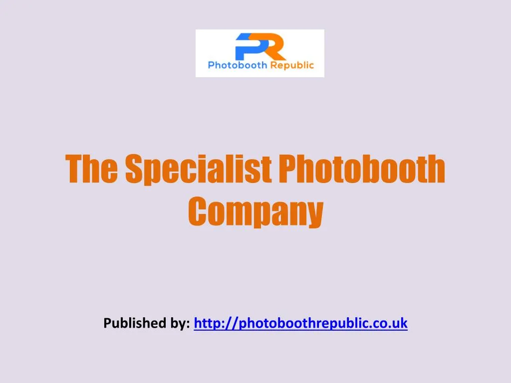 the specialist photobooth company