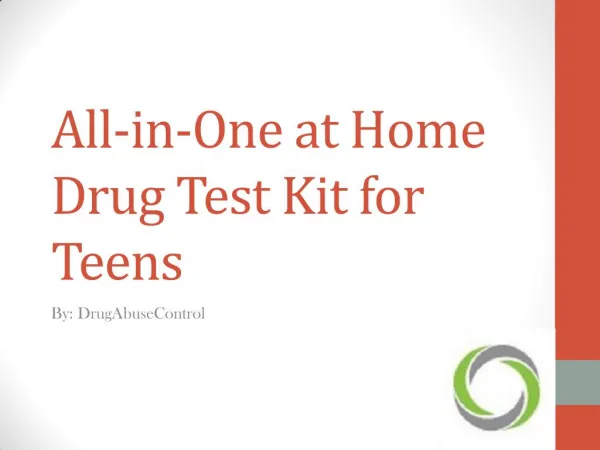 All-in-One at Home Drug Test Kit for Teens