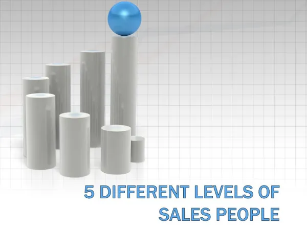 5 Different Levels of Sales People