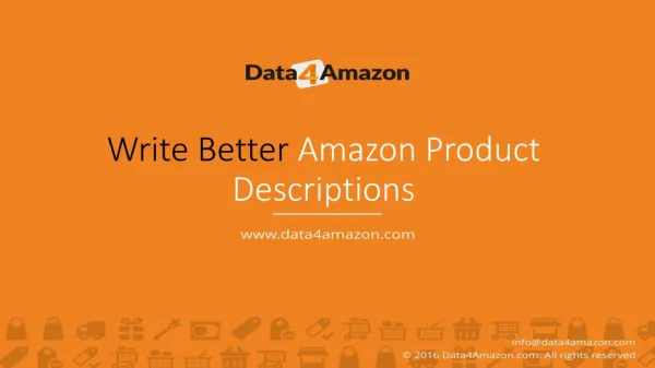 3 Tips on How to Write Better Amazon Product Descriptions