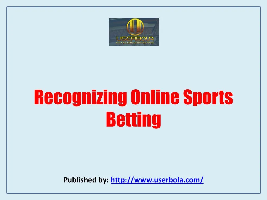 recognizing online sports betting
