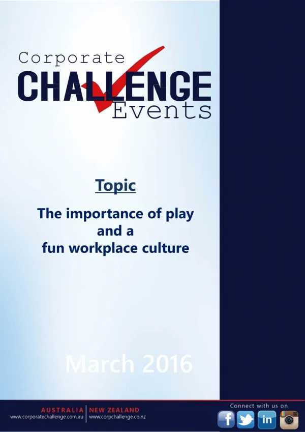 The importance of play and a fun workplace culture