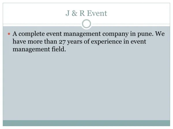 event management company pune