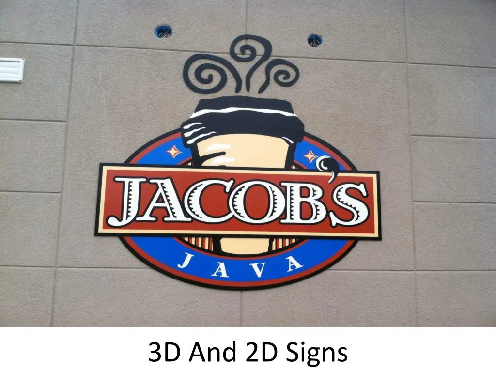 3d and 2d signs
