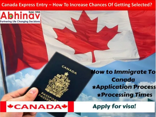 Canada express entry–how to increase chances of getting selected?