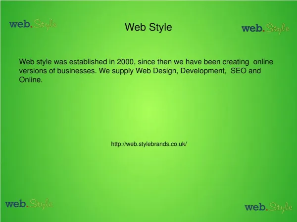 Web Style | Web Design
