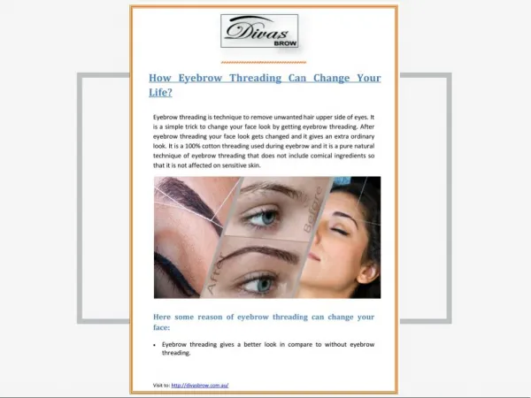How Eyebrow Threading Can Change Your Face