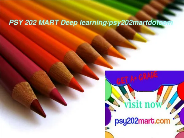 PSY 202 MART Deep learning/psy202martdotcom