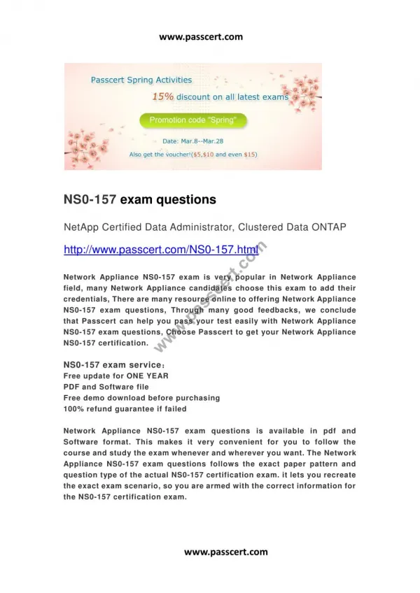 NetApp NS0-157 exam questions