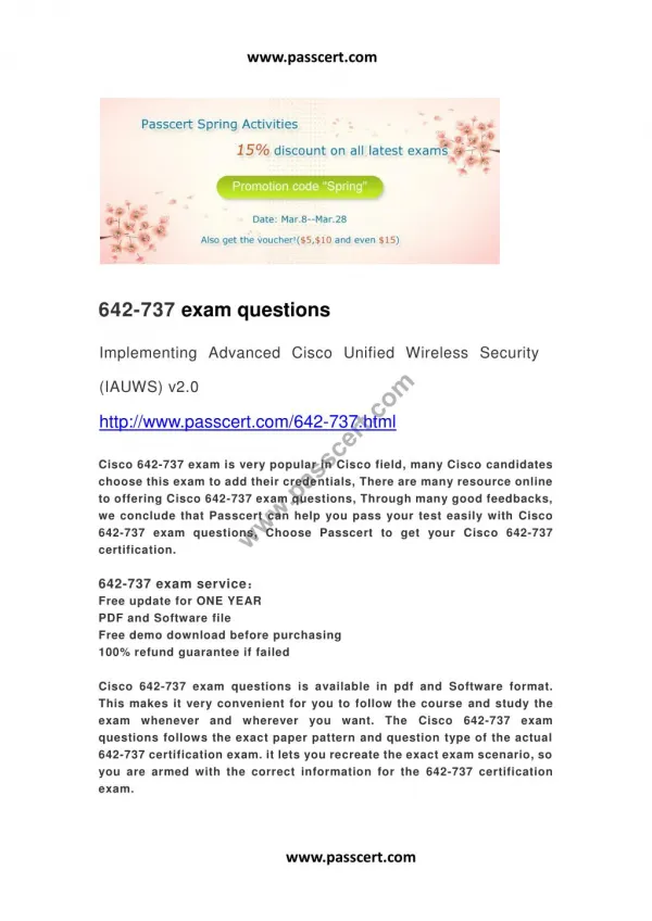 Cisco 642-737 exam questions