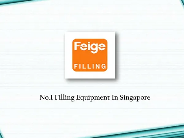 Filling Equipment Singapore