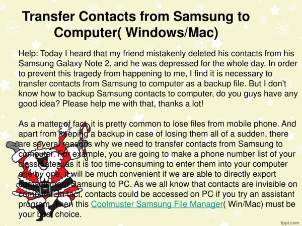 how to transfer contacts from samsung to pc