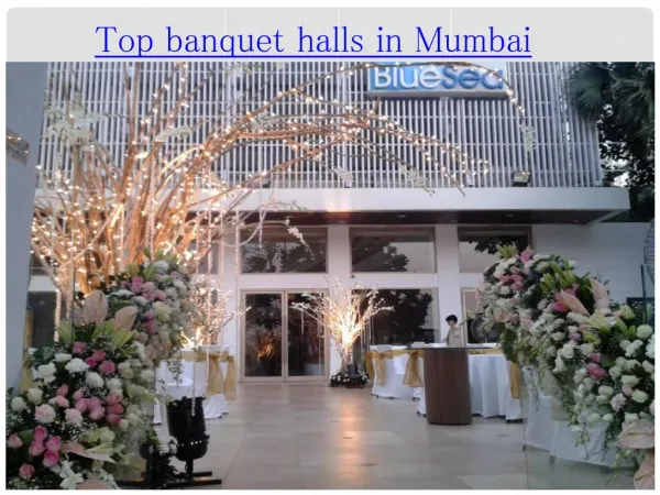 Top banquet halls in Mumbai