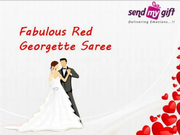 Fabulous Red Georgette Saree - Buy Anniversary Gifts Online