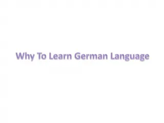 German Language - slide 1