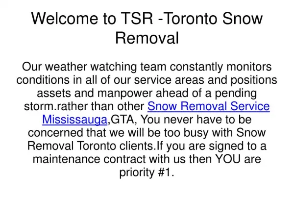Cheap Snow Removal in Toronto