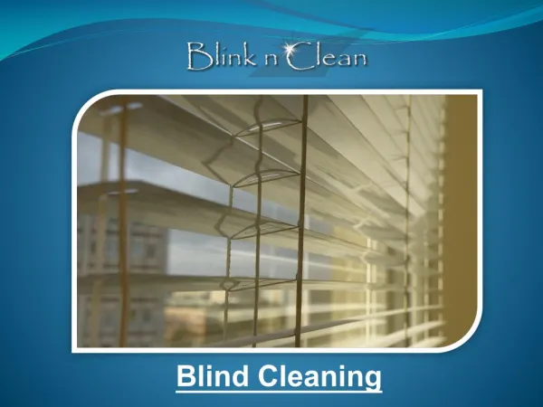 Blind Cleaning - Blink n Clean