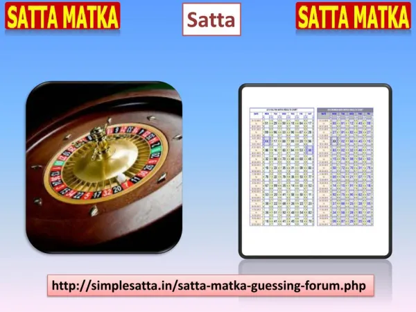 One f the Best Satta Game Provider at Simple Satta