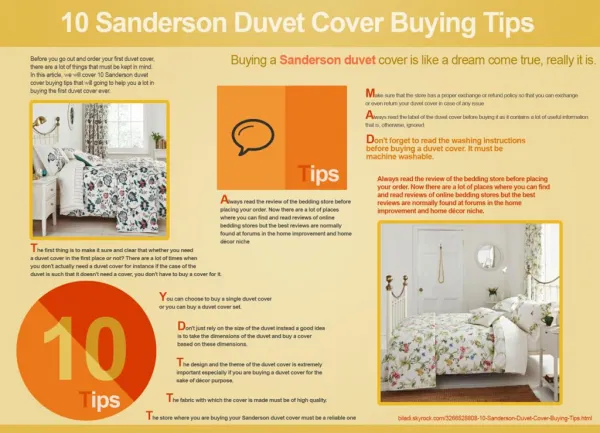 10 Duvet Cover Buying Tips