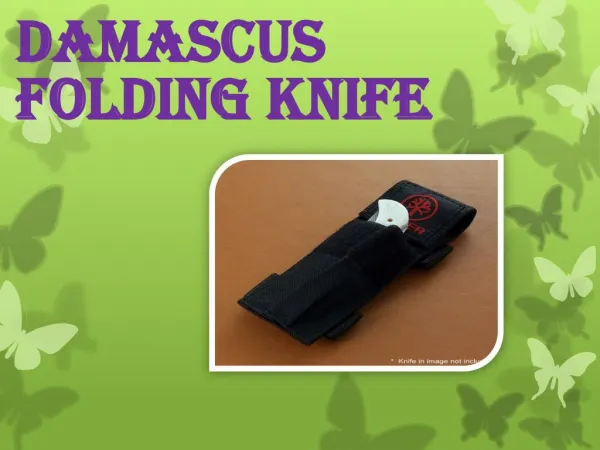 Damascus Folding Knife 