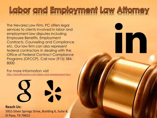 Labor and Employment Law Attorney - The Nevarez Law Firm