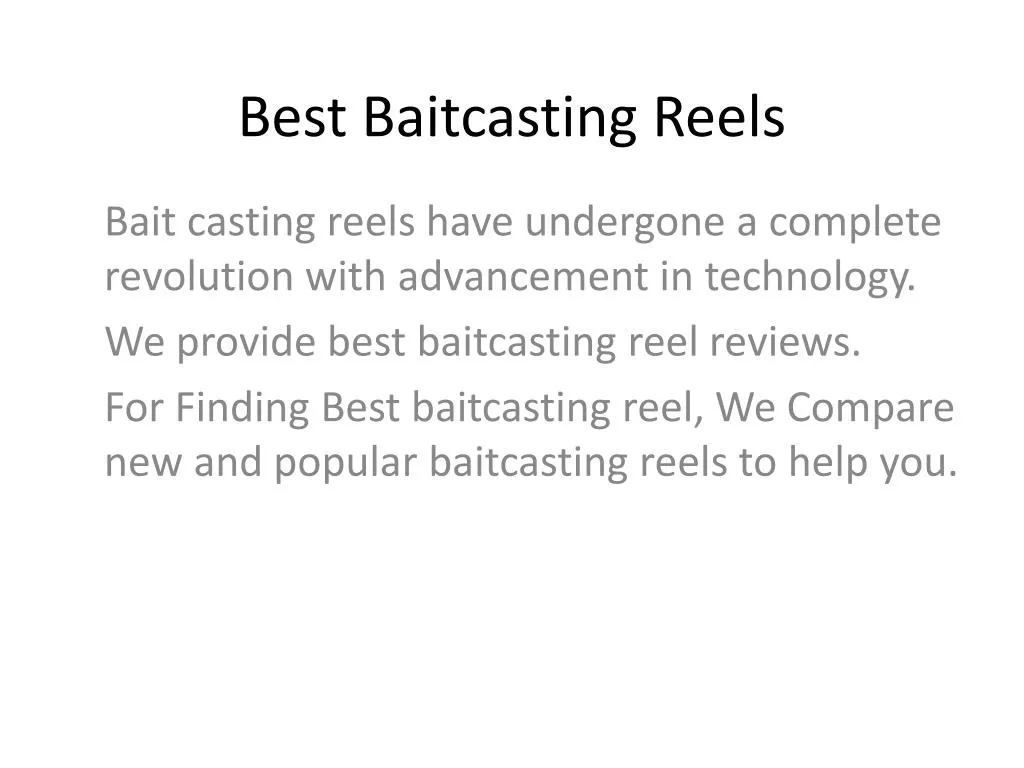 best baitcasting reels