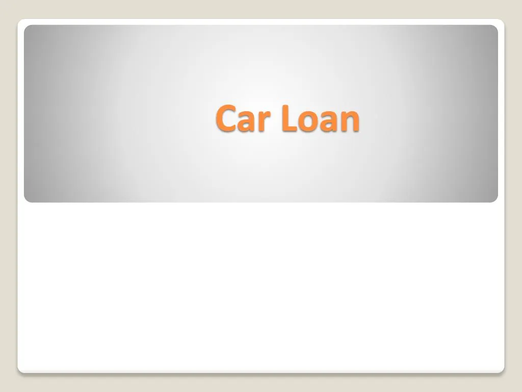 car loan