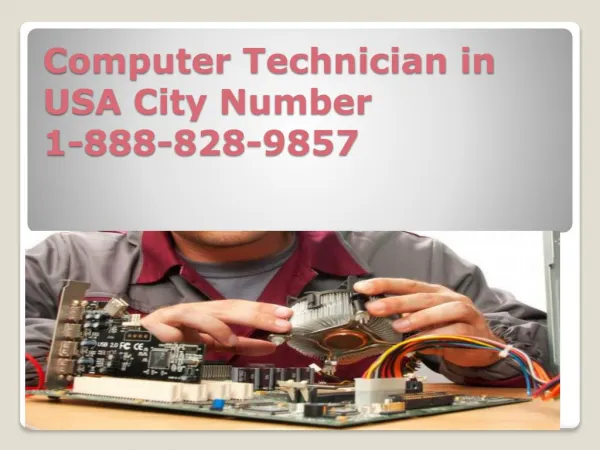 Computer 1-888-743-8821 Technician in Chicago