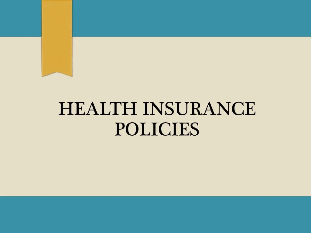 health insurance policies