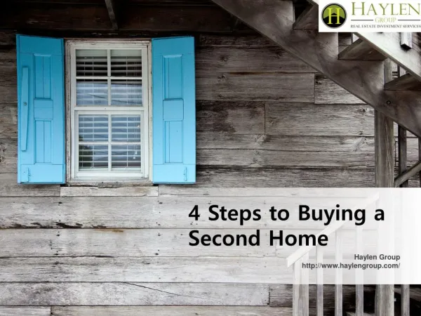 4 Steps to Buying a Second Home