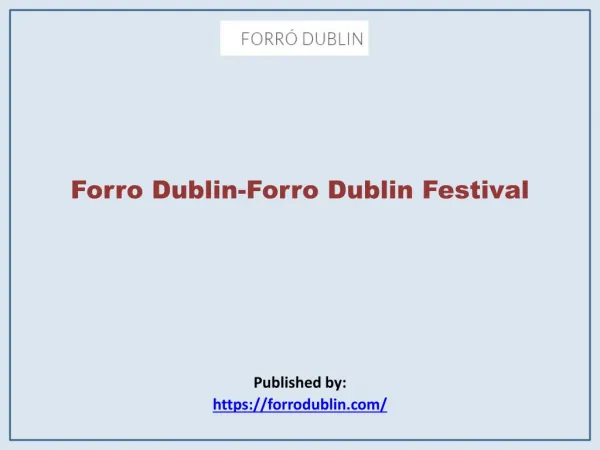 Forro Dublin Festival