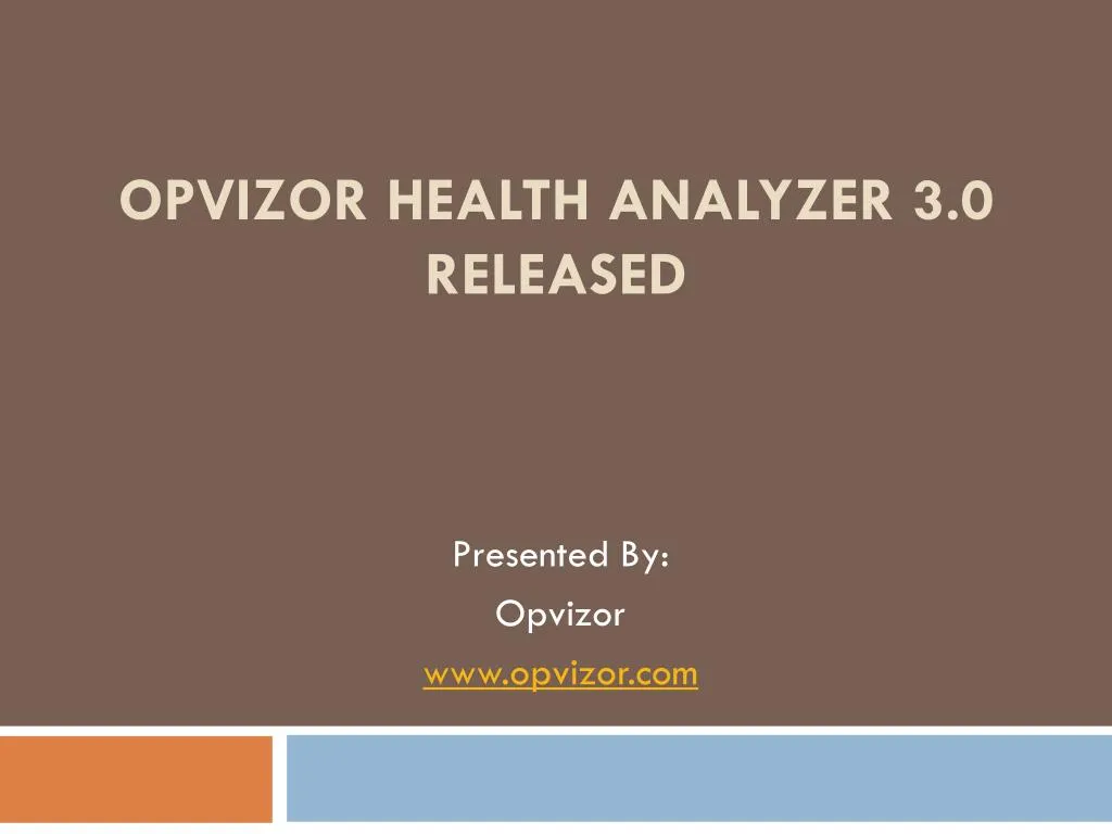 opvizor health analyzer 3 0 released