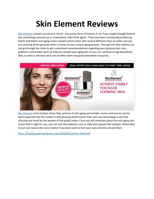 Skin Element Reviews - Take Trial For Best Beauty
